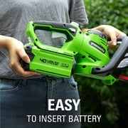 Greenworks 40V 24 Hedge Trimmer (1 Cutting Capacity), Battery Not Included HT40B02