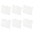 thumbnail image 1 of Soporte de señal de acrílico para montar en la pared de 3.9 x 2.8 pulgadas, soporte de señal de plástico transparente horizontal, paquete de 6, 1 of 5