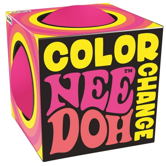 Nee Doh Color Changing Stress Ball, Squeeze and Squish Ball Fidget Toy, Children Ages 3+