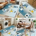 thumbnail image 6 of Kitchen Mats for Floor 3x5 Ft, Blue Ombre Laundry Non Slip Area Rugs for Kitchen Bedroom Entryway, Wash Dry Fold Repeat Washable Carpet Runner Rug Floor Mats for Bedroom Home Decor, 6 of 9