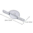 thumbnail image 3 of Miangastore Track Pulleys Smooth Movement Stable Sliding 10Set 3x1.1in, 3 of 9