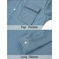 thumbnail image 4 of FEOYA Mens Casual Cardigans Waffle Knit Jacket Button Down Jacket Winter Cardigan Cotton Cardigan with Pocket Padded Lapel Collar Coat Long Sleeve Spring Fall Knitted Clothes 2XL, 4 of 6