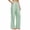 Green, variant on Womens Seersucker Striped Wide Leg Pants Drawstring Elastic Waist Casual Beach Vacation Flowy Trousers with Pockets