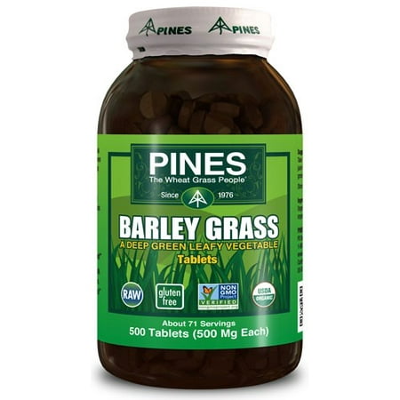 Pines International Barley Grass - 500 mg - 500 (Best Barley Grass Supplement)