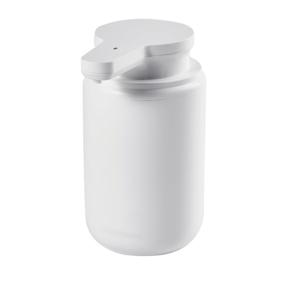 KFFKFF Automatic Soap Dispenser, 300 ml / 10 oz, Rechargeable Touchless Liquid Foam Dispenser with Adjustable Settings, Modern Design for Bathroom and Kitchen, White