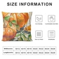 thumbnail image 5 of Qinduosi  Fall Y'all Autumn Thanksgiving Day Watercolor Orange Pumpkins Green Leaves Decorative Throw Pillow Cover Case Home Living Room Bed Sofa Car Square  White, 5 of 5