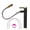 Black & Gold Tall, variant on Bathroom Faucet 360° Rotating Pull-Out Stainless Steel Hot & Cold Flexible Hose