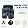 thumbnail image 3 of Rateoe Function Source Code Pattern Men’s Swim Shorts with Compression Liner – Double-Layered Quick-Dry Swimwear, Comfortable & Stretchy Beach Shorts-XX-Large, 3 of 6