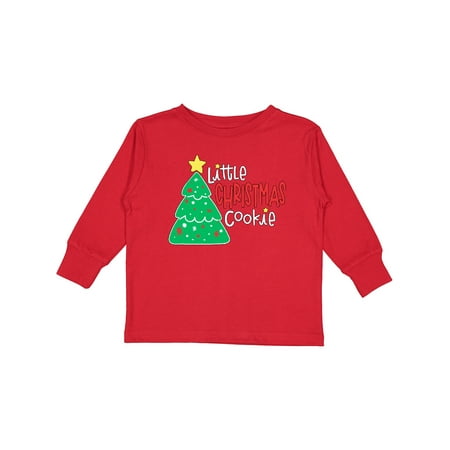 

Inktastic Little Christmas Cookie Design with Christmas Tree Gift Toddler Boy or Toddler Girl Long Sleeve T-Shirt