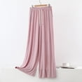thumbnail image 6 of BUIGTTKLOP Womens Plus Size Pajamas Sets Half Sleeve High Neck Tops Drawstring High Waisted Lounge Pants Summer Outfits, 6 of 6