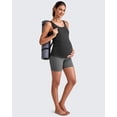 thumbnail image 5 of G4Free BareFeel Built in Bra Maternity Tank Tops with Removable Pads Ruched Sleeveless Stretchy Pregnancy Yoga Workout Shirts, 5 of 7