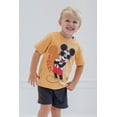 thumbnail image 2 of Disney Mickey Mouse Little Boys T-Shirt and Mesh Shorts Outfit Set Infant to Little Kid, 2 of 5