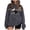 Grey, variant on Halloween Sweatshirt for Women Hoodless Sweatshirt Casual Long Sleeve Graphic Crewneck Pullover Top for Women Red XXL