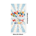 thumbnail image 2 of Balloon Design Welcome Home Welcome Banner Colorful Patterns Welcome Sign for Indoor Celebration Party Decoration Homecoming Event, 2 of 7