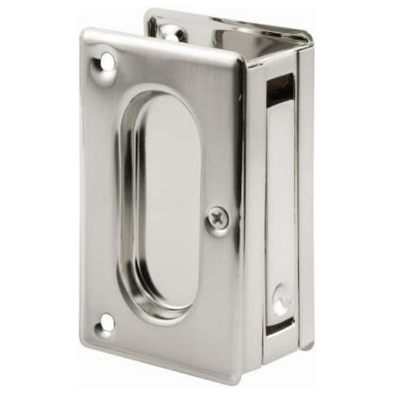 Prime-Line N 7363 Pocket Door Passage Pull, Satin Nickel, 3-3/4 In. Tall - Quantity 4