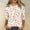 Pink, variant on SOOMLON 3/4 Sleeve Shirts for Women Petite Tunic Cotton Tops Casual Crew Neck Shirts Funny Floral Graphic T Shirts 2025 Trendy Spring Summer Ladies Tops Loose Fit Y2k Basic Outfits Pullover Pink XL