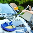 thumbnail image 4 of Fregona telescópica ajustable para lavado de coches, cepillo de mango largo, herramienta de limpieza de vehículos, 4 of 5
