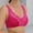 Hot Pink, variant on Rigardu Hot Sale!! Sports Bras for Women Padded 2025 Trendy No Underwire Lace Bras for Women Sponge Cup Front Closure Bras for Seniors Plus Size Full Coverage Bras No Wire Bras White M
