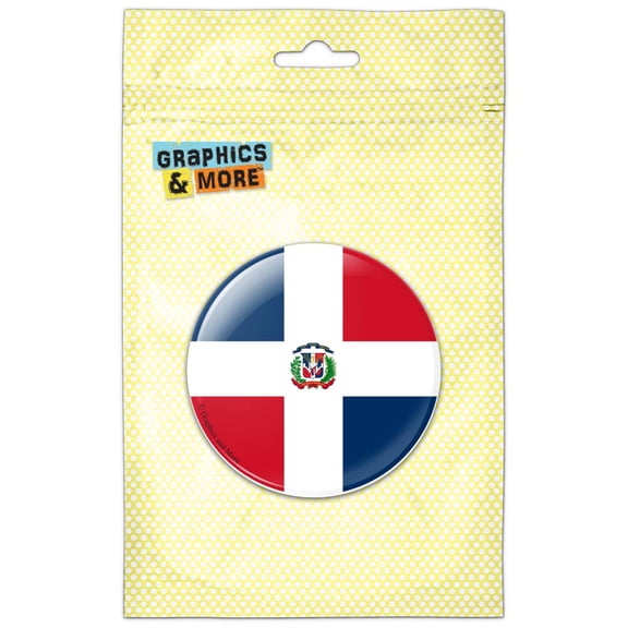The Dominican Republic National Country Flag Refrigerator Button Magnet