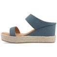 thumbnail image 3 of Journee Womens Alissa Wedge Heel Espadrille Sandals, 3 of 10