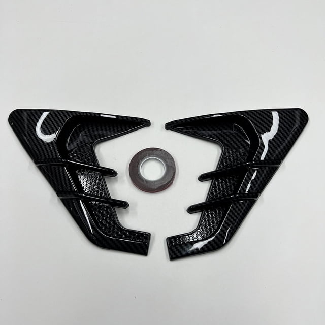 Embellecedor de ventilación lateral para guardabarros Exterior de coche, 2 piezas, accesorios duraderos para automóviles, fácil instalación, embellece Estilo B