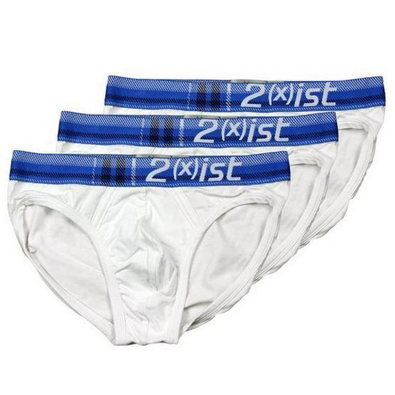 2xist Mens Tartan Briefs Underwear, 3-Pack, Color Options 