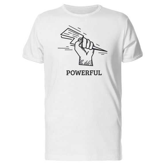 Hand With A Lightning Bolt Tee Men's -Image by Shutterstock