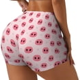 thumbnail image 2 of Naloa Pig Noses Biker Shorts for Women Seamless Scrunch Short Women’s Yoga Shorts for Gym Running Sport Shorts - Medium, 2 of 9