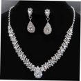 thumbnail image 3 of NUOLUX 1Par Collar Con Aretes De Para Y Eventos Formales Exquisito, 3 of 8