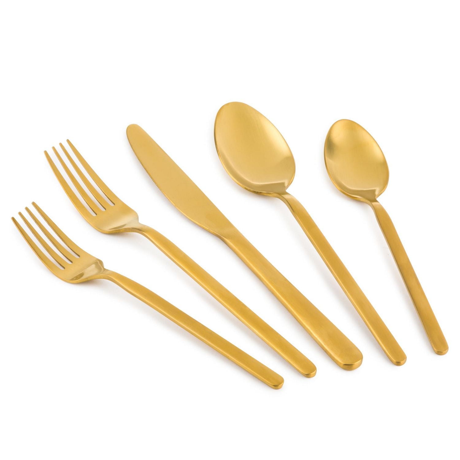 "Thyme & Table Barca Gold Ensemble de Couverts 20 Pièces, Service pour 4" Ensemble de couverts