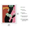 thumbnail image 3 of Perrier - La Femme Noir (Black Woman) - Vintage Advertising Poster by Bernard Villemot c.1977 - Fine Art Matte Paper Print (Unframed) 20x26in, 3 of 4