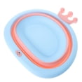 thumbnail image 3 of EeaseMX Lavabo portátil plegable con adorable forma de corona, diseño creativo de dibujos animados para bebé (rosa), 3 of 7