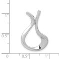 thumbnail image 3 of Auriga 14k White Gold Slide for Women (L-28 mm, W-19 mm), 3 of 6