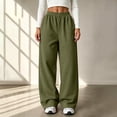 thumbnail image 5 of Women's Barrel Leg Jogger Pants, High Rise Elastic Waist, Side Pockets, Tapered Fit, 5 of 8