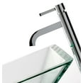 thumbnail image 7 of Kraus C-GVS-901-19mm-1007 Clear Aquamarine Glass Vessel Sink and Ramus Faucet, 7 of 7