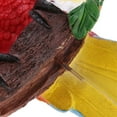 thumbnail image 4 of 2 Piezas De Resina Vívida Pájaros Estatua Artesanía Creativa Regalos Para Jardín, Césped, Decoración De Patio DYNWAVEMX Ornamento de loros realistas, 4 of 8