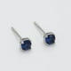 thumbnail image 4 of Finos Aretes Broqueles Con Zafiros 4 Mm Oro Blanco 18k Lam blanco Unitalla, 4 of 7