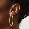 thumbnail image 5 of Auriga Fine Jewelry 10K Yellow Gold 2.75mm Hoop Earrings for Women (L-43mm ; W-44mm), 5 of 5