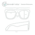 thumbnail image 6 of DAX Super Dark Thick Square Sunglasses for Men & Women – Black Chunky Retro Flat Top Frame, UV400 Protection, Oversized Dark Lens Fashion Shades, 6 of 6