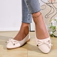 thumbnail image 4 of Loafers for Women, Plus Size Soft Sole with Bows, Trendy Comfortable Flat Shoes for Spring Summer, 4 of 9