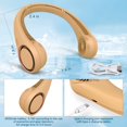 thumbnail image 5 of CIVPOWER Ventilador de cuello: Ventilador portátil sin aspas recargable con refrigeración personal para el cuello, manos libres, 3 velocidades, batería de 4000 mAh, diseño de auriculares portátiles op, 5 of 5