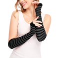 thumbnail image 2 of Laonim Gants Gothiques Punk Rock à Longs Bras Sans Doigts, 2 of 6