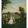 thumbnail image 3 of Arthur Devis 12x13 Black Modern Framed Museum Art Print Titled - Thomas Lister and Family at Gisburne Park (1740), 3 of 5
