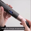 Hair Straightener Curling Iron 2 in 1 Tourmaline Ceramic Twisted Flat Iron for All Hair