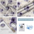 thumbnail image 2 of Purple Spring Floral Blackout Curtains for Bedroom, Farmhouse Flowers Modern Art Thermal Insulated Kitchen Drapes with Grommets, Light Blocking Window Treatment, 2 Panels 52" x 72", 2 of 7