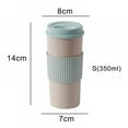 thumbnail image 2 of Choosebetter Tasse de Voyage, Tasse à Café en Fibre de Blé, Réutilisable, Sans BPA, Isolation à Double Paroi, Couvercle à Vis, Légère, 2 of 6