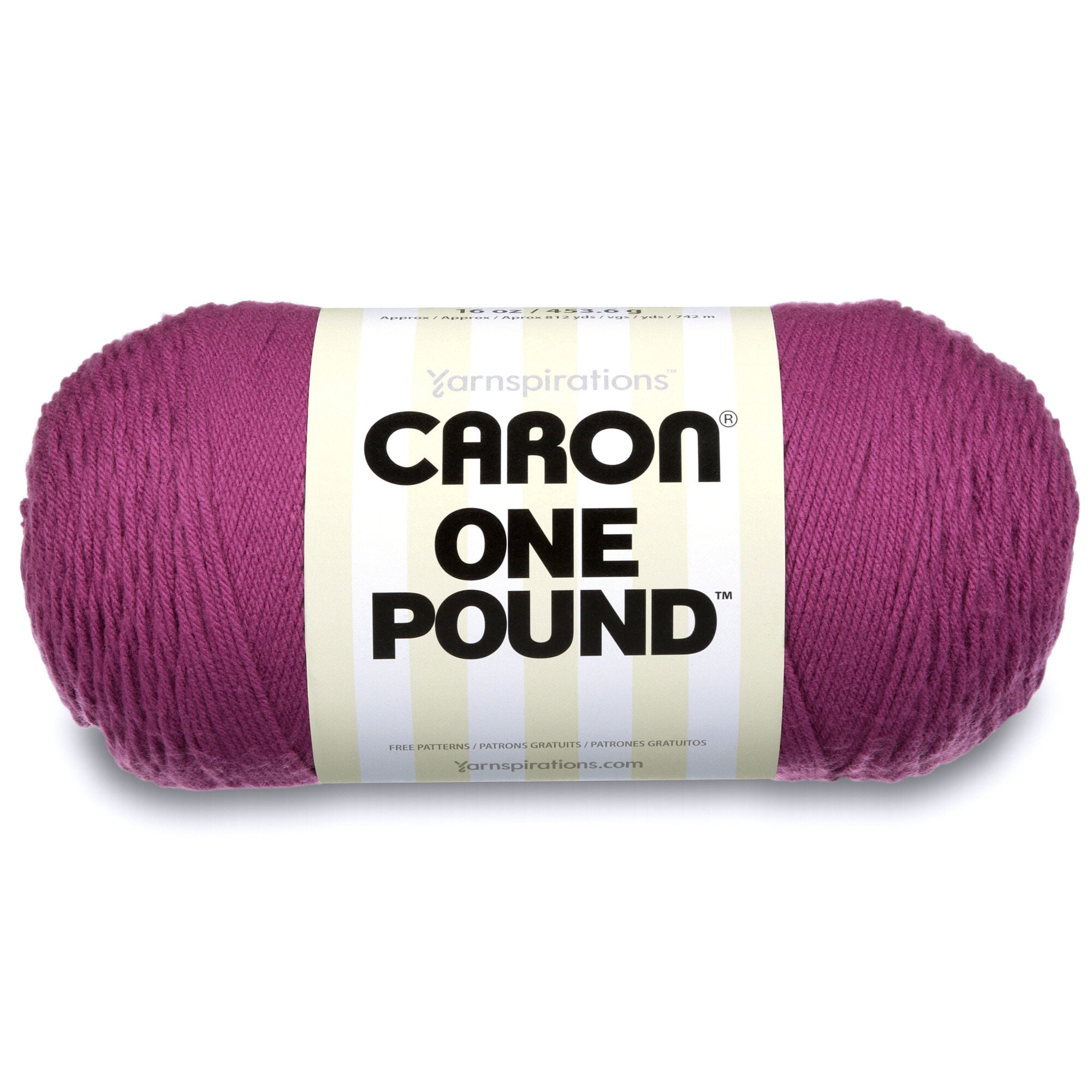 Caron Acrylic One Pound Yarn (454g/16 oz), Purple - Walmart.com.