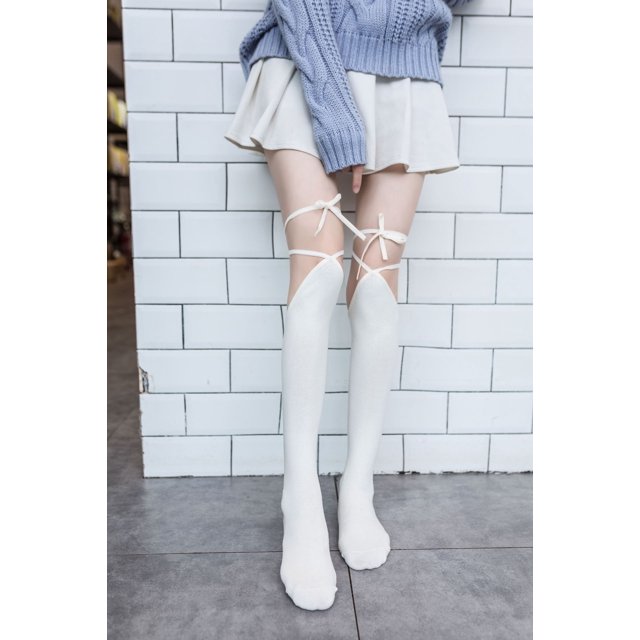 Medias de malla de Lolita para mujer, pantimedias blancas bonitas, ultrafinas, transparentes, Kawaii, chica japonesa, primavera y verano