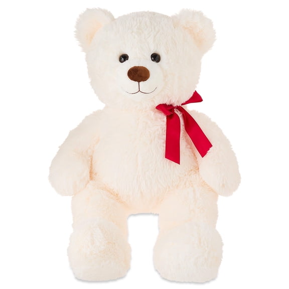Jumbo Bear Plush, Cream, 28", Valentine's Day by Way To Celebrate