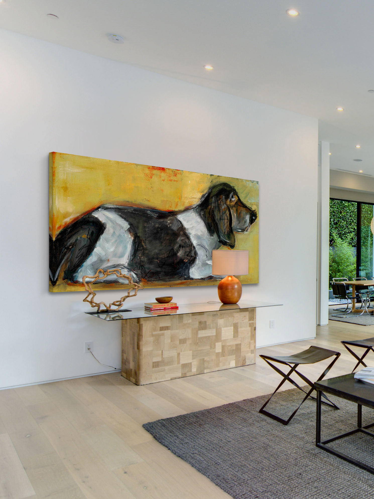 Marmont Hill Inc Marmont Hill - Hush Puppy by Tori Campisi Painting Print on Canvas - Multi-color